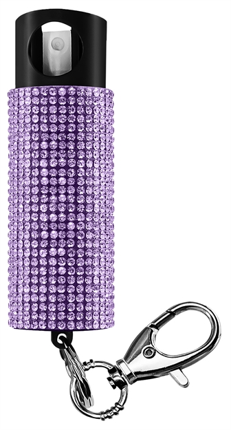 Picture of  Skyline Usa Inc Psgdbolv Pepper Spray Bling-It-On 18% Oc/Uv Dye Range 16Ft 0.50Oz Lavender Includes Keychain