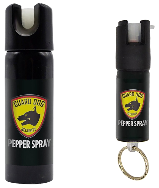 Picture of  Skyline Usa Inc Psgdha Pepper Spray  Range 16 FT 2 Pack 0.5Oz/3Oz Features Invisible UV Dye Includes Keychain 804879466475