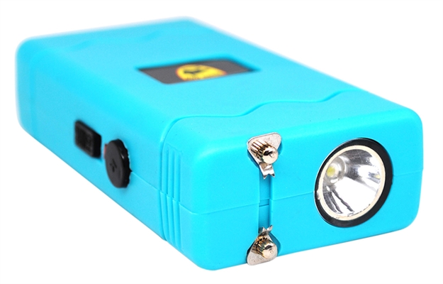 Picture of Skyline Usa Inc Sdgddhvtl Guard Dog Disabler 25,000 Stun Gun With Flashlight Teal Rubber SGGDDHVBK