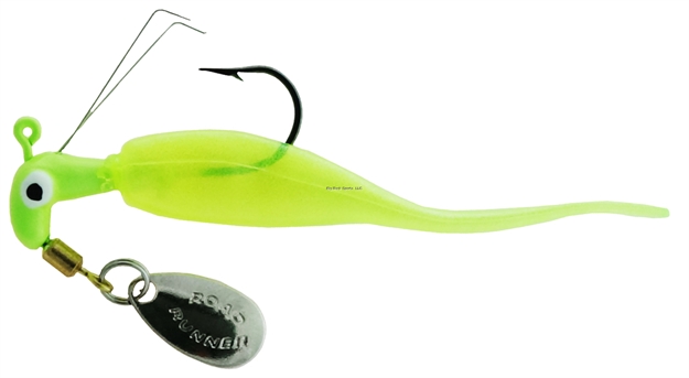 Picture of Slab Runner Slab Runners Weedless W Baby Shad 1/8 #1 HK  Pearl Chart