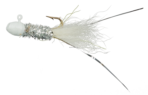 Picture of Slater's Jigs Crappie Jigs, #4 Hook, 1/16 Oz. 12/Cd, White/Silver/White