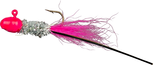 Picture of Slater's Jigs Crappie Jigs, #4 Hook, 1/16 Oz. 3/Pack,  Pink/Silver/Pink