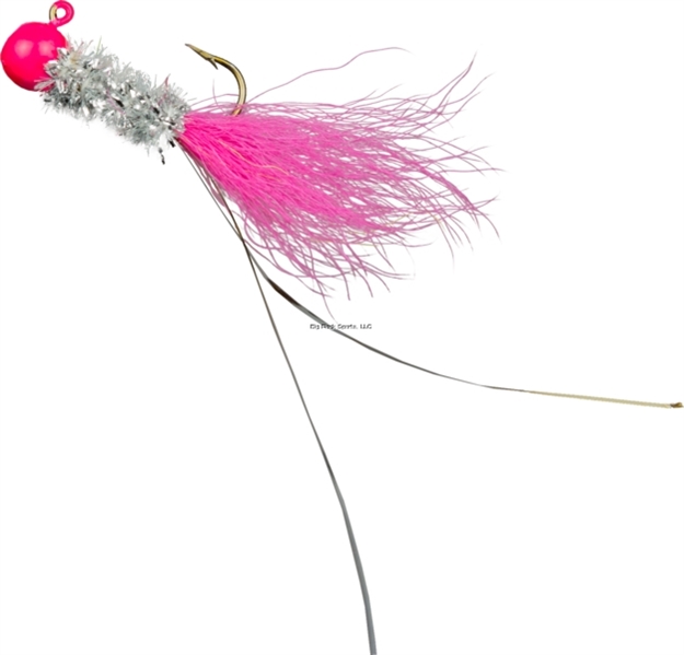 Picture of Slater's Jigs Crappie Jigs, #6 Hook, 1/32 Oz. 12/Cd, Pink/Silver/Pink