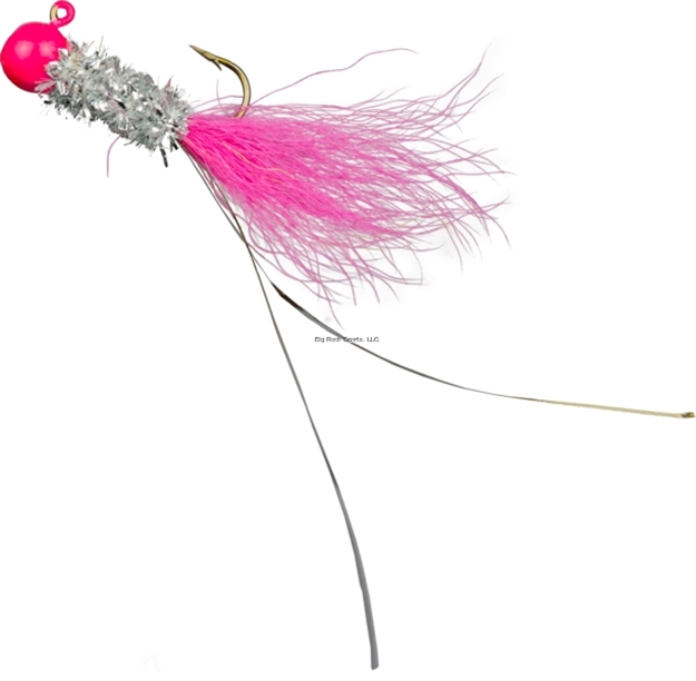 Picture of Slater's Jigs Crappie Jigs, #6 Hook, 1/32 Oz. 3/Pack, Pink/Silver/Pink