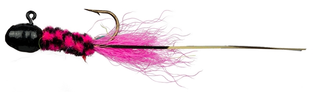 Picture of Slater's Jigs Double Trouble Jigs, #4 Hook, 1/16 Oz. 3/Pack, Black/Black & Pink/Pink
