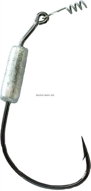 Picture of Slayer Inc. Penetrator Hook, Size 5/0, 3/16 Oz, Wide Gap, Bait Keeper, Black Nickel, 3 Per Pack