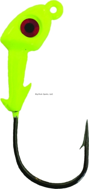 Picture of Slayer Inc. Predator Xxx Jighead, 1/4 Oz, 3/0 Hook, Chartreuse, 3/Pack