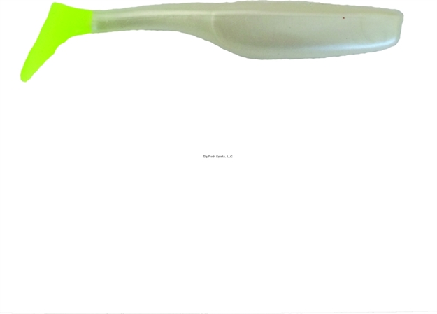Picture of Slayer Inc. Sinister Swim Tail (S.S.T.), 3 1/2", Pearl Chartreuse Tail, 10/Pack