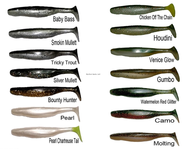 Picture of Slayer Inc. Sinister Swim Tail XL (S.S.T. Xl), 4", Chicken Off The Chain, 7/Bag