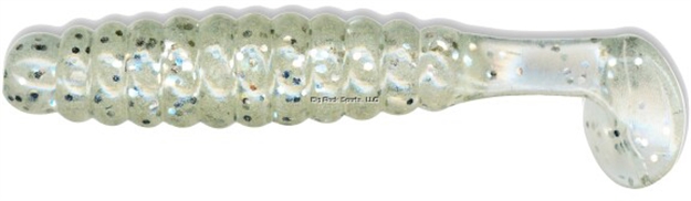 Picture of Slider Crappie/Panfish Grub W/Vibratail, 1 1/2", Glow Glitter, 18/Pack