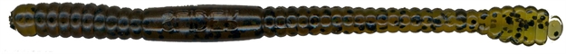 Picture of Slider Do-Nothing Finesse Worm, 4", Pumpkin Black Flake, 10/Bag