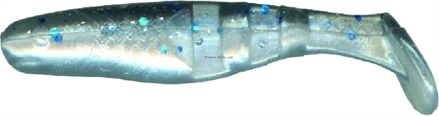 Picture of Slider Double Action Minnow Grub, 2 1/8", Smoke/Silver & Blue Glitter, 10/Bag