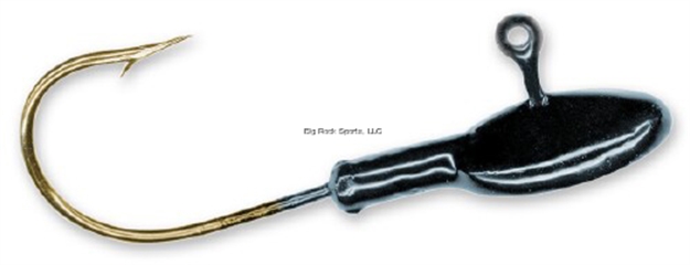 Picture of Slider Original Flat Head, 1.62", 1/8 Oz, 2/0 Hook, Black, 4/Pack