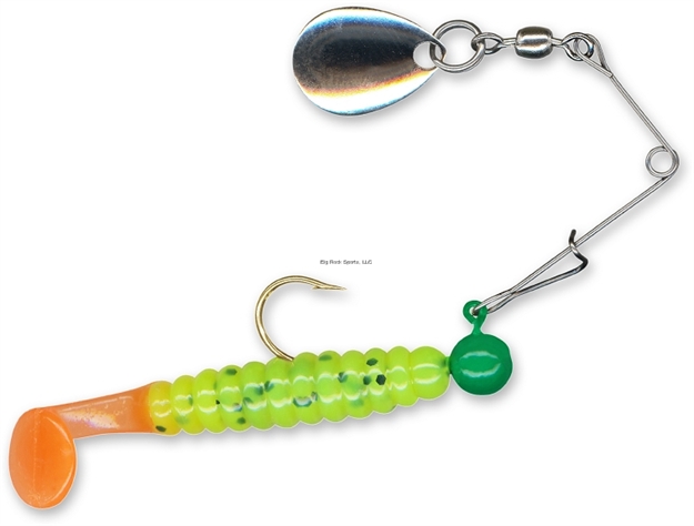 Picture of Slider Spin Jig  1/8 Oz. Chartreuse/Orange Tail