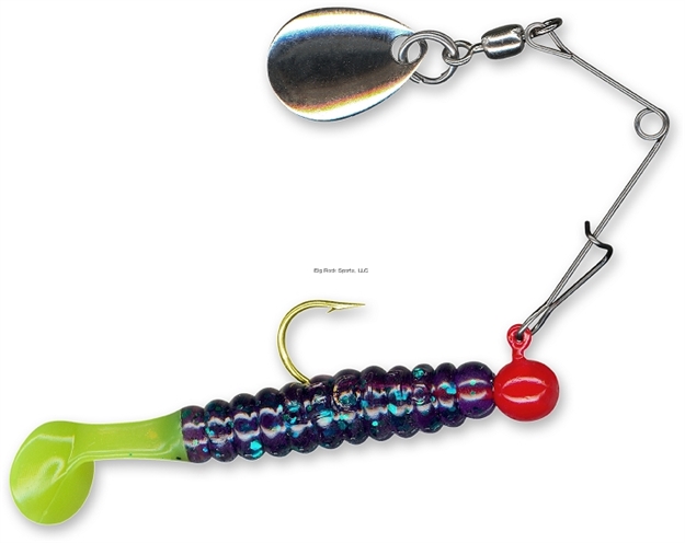 Picture of Slider Spin Jig  1/8 Oz. June Bug/Chartreuse Tail