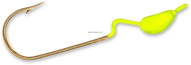 Picture of Slider Weedless Crappie Head 1 1/2", 1/8 Oz, Chartreuse 18/Pack