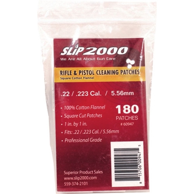 Picture of Slip 2000 2000 Cleaning Patches 1" Square .22 Caliber 180-Pack 60947