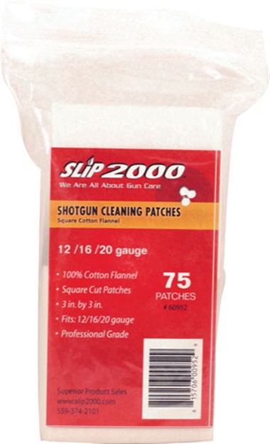Picture of Slip 2000 2000 Cleaning Patches 3" Square .12/.16/.20Ga 75-Pack 60952