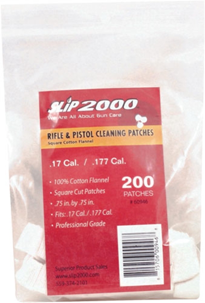 Picture of Slip 2000 2000 Cleaning Patches Square .17/.177 .75" 200-Pack 60946