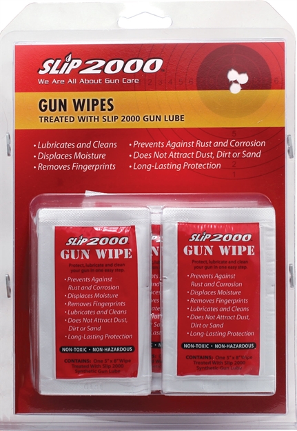 Picture of Slip 2000 (Sps Marketing) 60601 Deluxe Lubricated Gun Wipes 20 Wipes