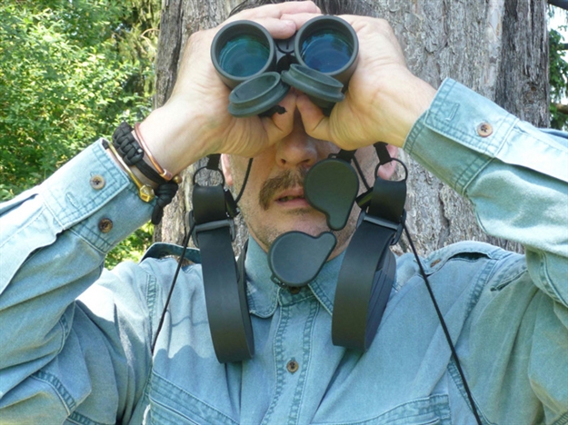 Picture of Slogan Outdoors Binocular Strap Adj. Rubber W/Elastic Cord Black 023490