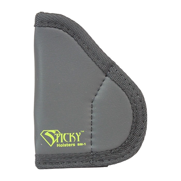 Picture of Sticky Holsters Sm1naa Sm-1  Iwb Size 1 Black/Green Latex Free Rubber Fits Naa Black Widow Fits 1.25-2.75" Barrel Ambidextrous SM1 NAA