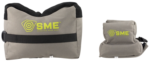 Picture of  Sme Smegrf Front & Rear Gun Rest  Inert Poly Bead Filled Shooting Bags, Suede Leather Topper, Non-Slip Bottom, 600D Polyester