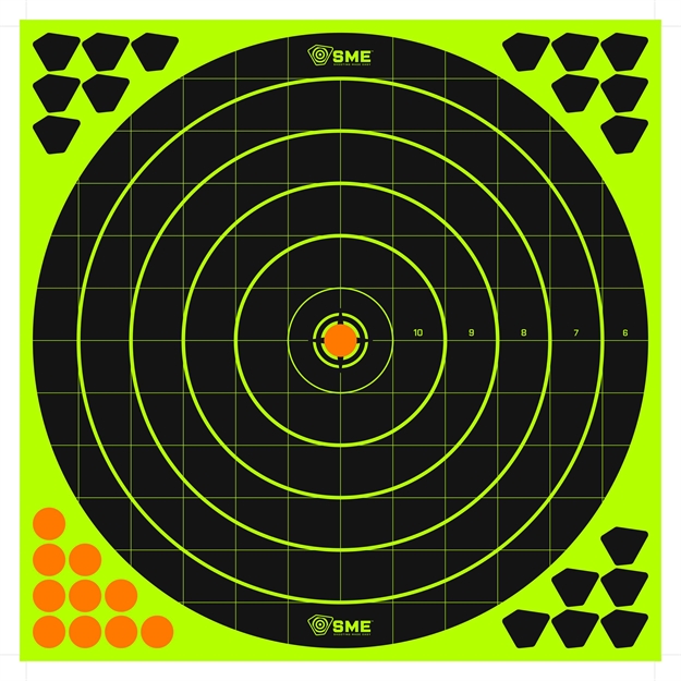 Picture of Sme Smetrg12rs Splatter Target Round 6 Pack 12" Circle