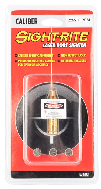 Picture of Ssi Sight-Rite Chamber Cartridge Laser Boresighter, .22-250 Rem Caliber, Batteries Included XSI-BL-250 813628014546