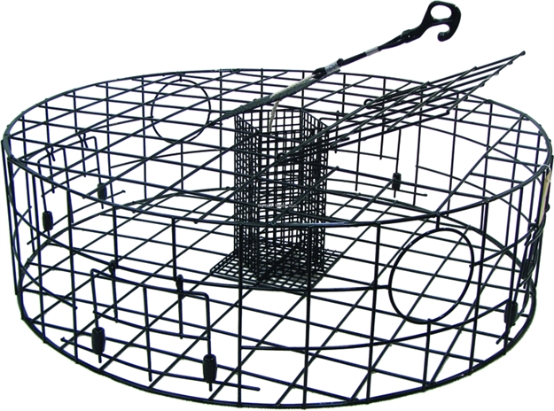 Picture of Smi Crab Trap Round 4-Gate 30" Dia. X 9" H W/Bait Cage