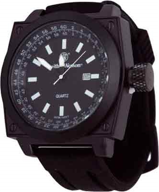 Picture of Smith & Wesson & Wesson Black "Ego" Watch Black Rubber Strap