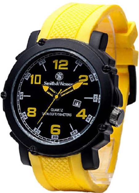 Picture of Smith & Wesson & Wesson Yellow And Black "Ego" Watch
