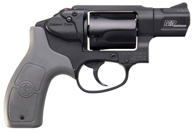 Picture of Smith & Wesson M&P Bodyguard 38 Revolver, 38 Spl., 1.875" Bbl, Black, Integrated Red Laser, Gray Grip 12056 022188874891