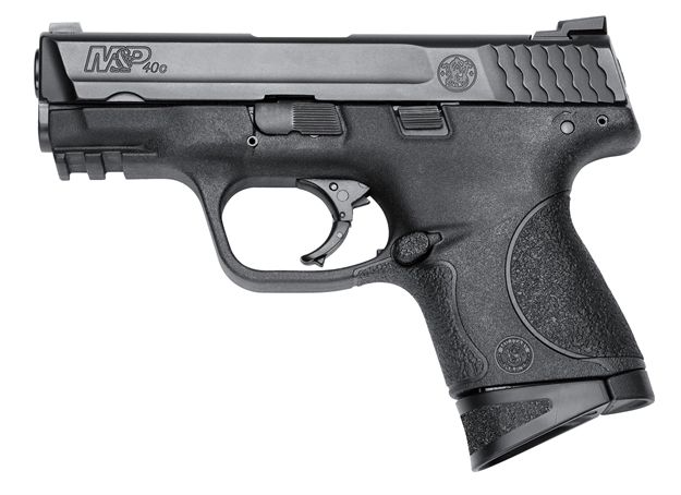 Picture of Smith & Wesson 151300 M&P 40 Compact Double 40 Smith & Wesson (S&W) 3.5" 10+1 Black Polymer Grip Black