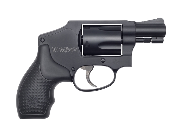 Picture of Smith & Wesson 442 Airweight Revolver, 38 Spl., 1.875" Bbl, WE The People Engraved, Rubber Grip, 5 Rnd