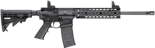 Picture of Smith & Wesson LE 311041 M&P15  Semi-Automatic 223 Remington/5.56 Nato 16" 30+1 6-Position Black Stk Black Armornite 311041-LE