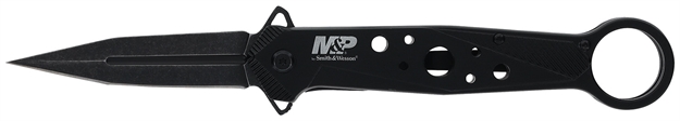 Picture of  Smith & Wesson Knives 1193183 M&P Folding Dagger Folding Dagger Plain Black 8Cr13mov SS Blade