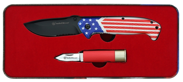 Picture of Smith & Wesson Knives S&W American Heroes Shotshell Knife Tin 1189841 661120653806