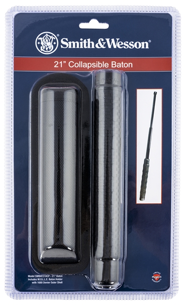 Picture of  Smith & Wesson Knives Swbat21hcp Baton  21" Collapsible Black Tpr Handle 028634703173