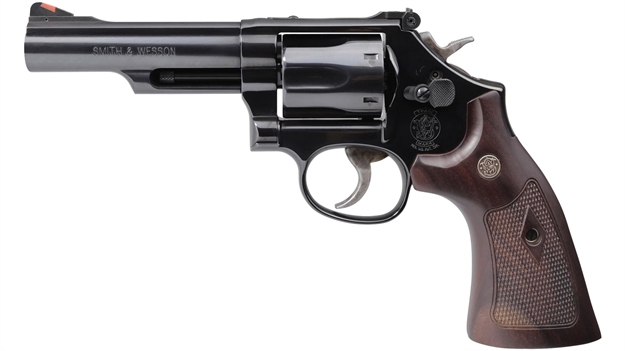 Picture of Smith & Wesson Model 19 Revolver 357/38 Spl 4.25" Bbl Sa/Da 6 RD Adj Sights Wood Grip PC 12040