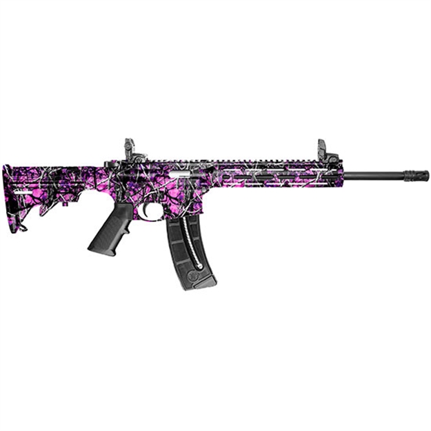 Picture of  Smith & Wesson 10212 M&P15 Sport 22 LR  25+1 16.50" Black Carbon Steel Barrel, Muddy Girl Finish, 6 Position Car Stock, 10" Magpul M-Lok Handguard, Magpul Mbus Sights, Manual Safety, Optics Ready 022188868388
