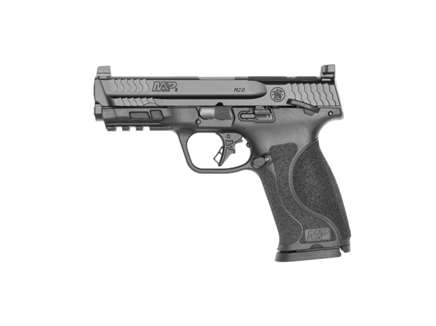 Picture of  Smith & Wesson 13567 M&P M2.0  Full Size 9Mm Luger 17+1, 4.25" Black Stainless Steel Barrel & Optic Ready/Serrated Slide, Matte Black Polymer Frame W/Picatinny Rail 022188889581