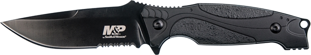 Picture of Smith & Wesson M&P 2.0 Fixed Blade, 8Cr13mov Steel 4 Blade, Rubber Overmold Handle W/ Thermoplastic Sheath, Full Tang, Thumb Jimping