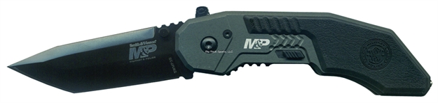 Picture of Smith & Wesson Knife M&P Spring Assist 2.8" Blackened S/S Tanto Style