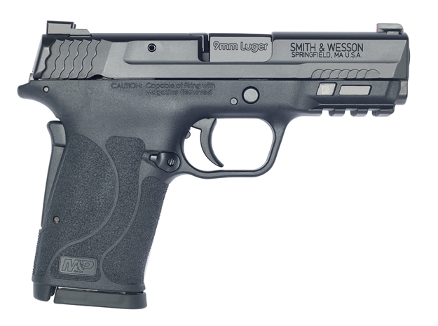 Picture of Smith & Wesson Shield EZ M&P9 Semi-Auto Pistol, 9Mm, 3.675" Bbl, Black, NO Thumb Safety Night Sights, 8+1 Rnds 13002-SW 022188882513