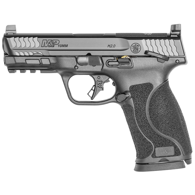 Picture of  Smith & Wesson 13390 M&P M2.0  Full Size 10Mm Auto 15+1, 4" Black Armornite Stainless Steel Barrel & Optic Cut/Serrated Slide, Matte Black Polymer Frame W/Picatinny Rail 022188885644