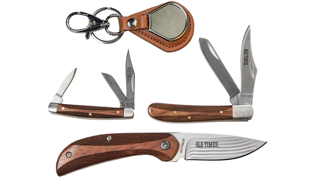 Picture of Smith & Wesson OT 3-Pc Wood Knife Set W/Ke