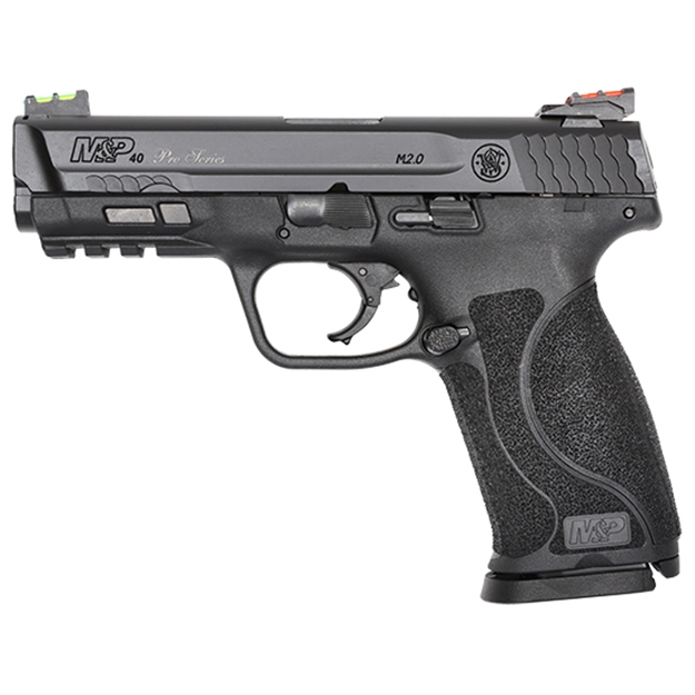 Picture of  Smith & Wesson 11819 Performance Center M&P M2.0 Pro 40 S&W 4.25" 15+1 Matte Black Black Armornite Stainless Steel Slide Black Polymer Grip (No Manual)