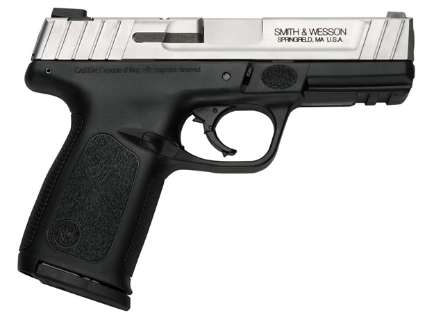 Picture of Smith & Wesson Sd9 VE Semi Auto Pistol 9Mm, 4 In, Poly Grp, 10+1 Rnd, Blk Frame, Self Defense Trgr 123900 022188239003