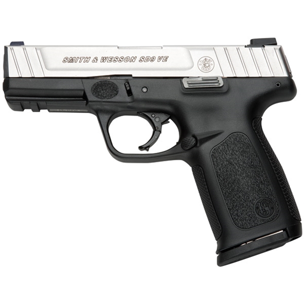 Picture of Smith & Wesson Sd9 VE Semi Auto Pistol 9Mm, 4 In, Poly Grp, 16+1 Rnd, Blk Frame, Self Defense Trgr 223900